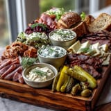 Loaded deli sandwich board