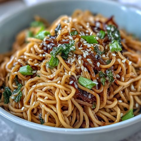 Asian Ginger Scallion Noodles