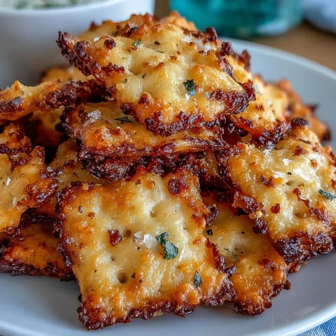 Tangy sourdough Cheez-Its crackers baked to golden perfection, topped with savory everything seasoning for a bold, cheesy snack.  