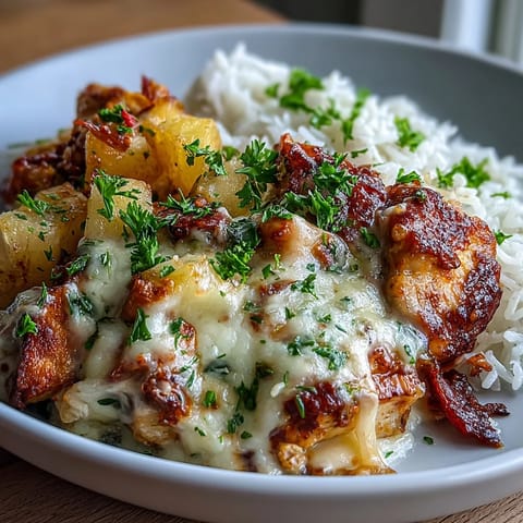 Pineapple Chicken Rice Cheese