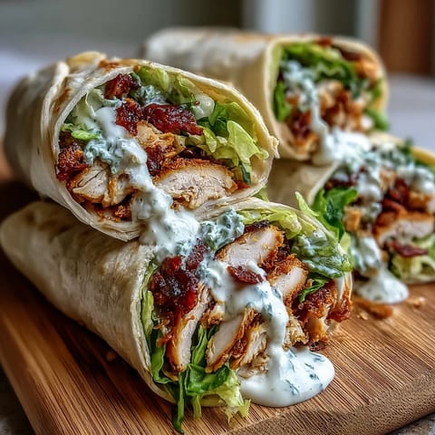 Tender chicken strips piled high in soft tortillas for easy, delicious lunch wraps.