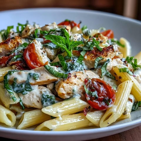 One-Pan Lemon Basil Chicken Pasta, creamy and bright, ready in under an hour.