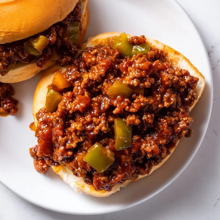 Delicious, homemade Sloppy Joes, a flavorful ground beef recipe perfect for weeknight dinners.