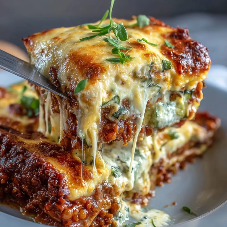 Served with a crisp green salad, One-Pan Smoky Veggie Lentil Lasagne makes a comforting vegetarian dinner.