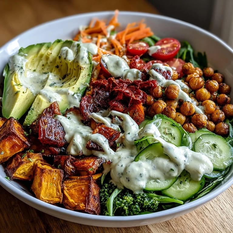 Enjoy this nourishing Breakfast Buddha Bowl for two, with golden roasted veggies and a bright lemon-tahini drizzle.