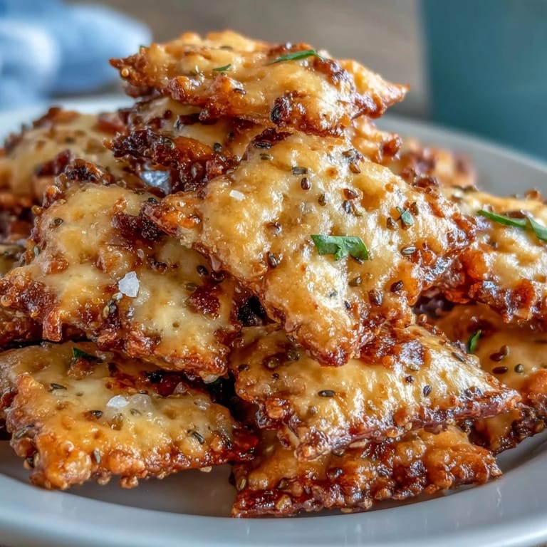 Cheesy sourdough Cheez-Its crackers with everything seasoning, baked until crisp and golden, ideal for game day or afternoon treats.