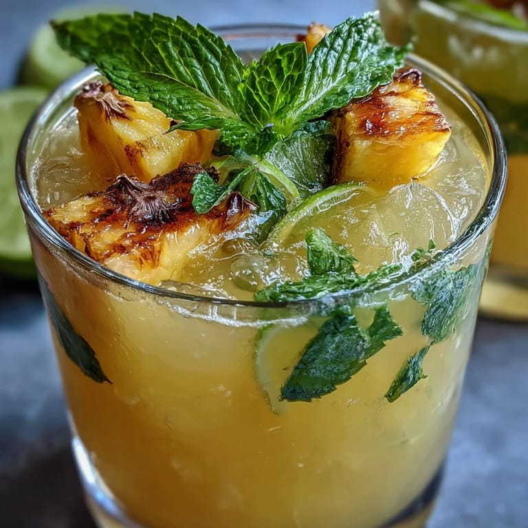 Cooling Pineapple Coconut Agua Fresca on a hot summer day.