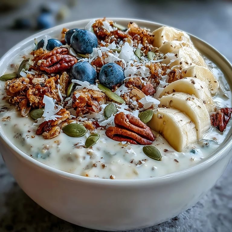 Thick High Fiber Smoothie Bowl, a delightful, nutrient-packed morning meal.
